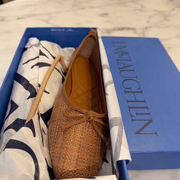 J. McLaughlin Cuoio Solid Anastasia Flats 7.5 - Picture 2 of 2